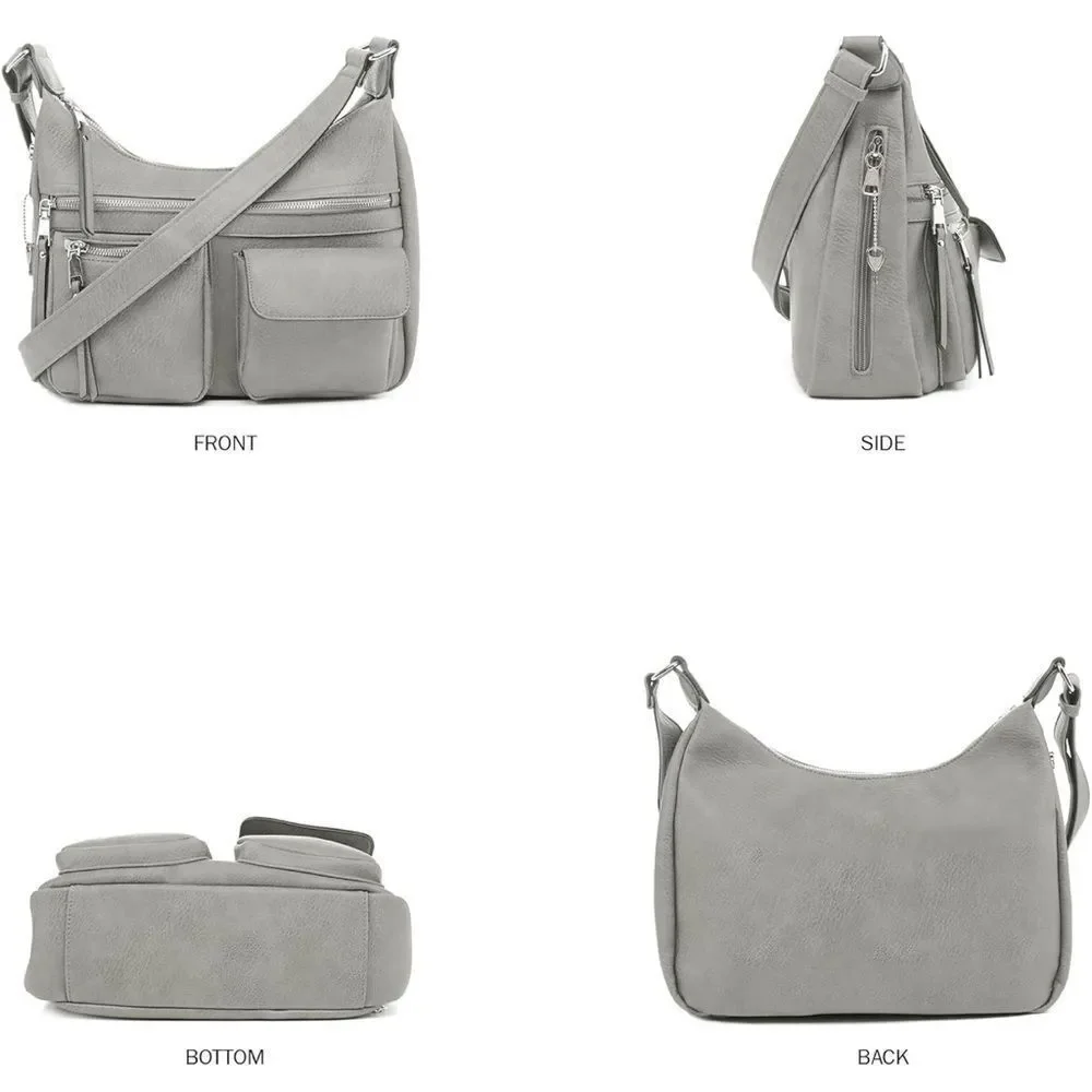 Jessie & James Conceal and Carry Hobo Handbag with locking zipper-key NWOT